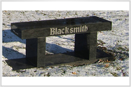 Black Monument bench